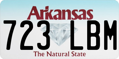 AR license plate 723LBM