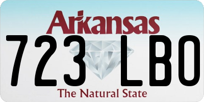 AR license plate 723LBO