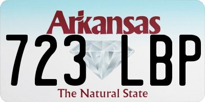 AR license plate 723LBP
