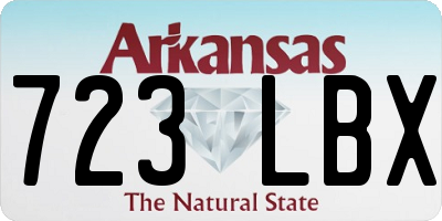 AR license plate 723LBX