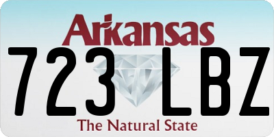 AR license plate 723LBZ