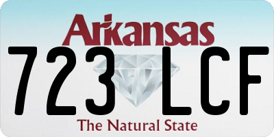 AR license plate 723LCF