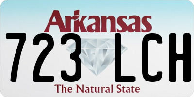 AR license plate 723LCH