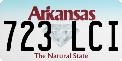AR license plate 723LCI