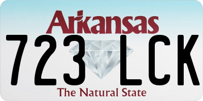AR license plate 723LCK