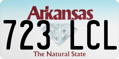 AR license plate 723LCL