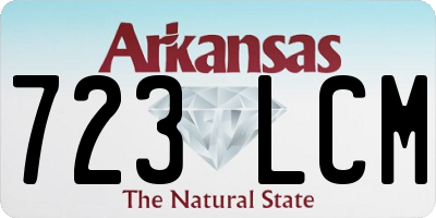 AR license plate 723LCM