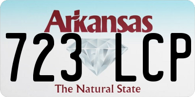 AR license plate 723LCP