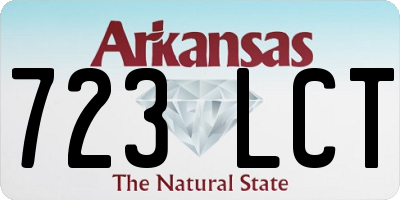 AR license plate 723LCT