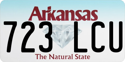 AR license plate 723LCU