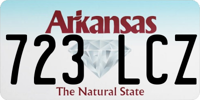 AR license plate 723LCZ