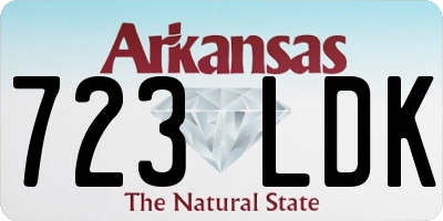 AR license plate 723LDK