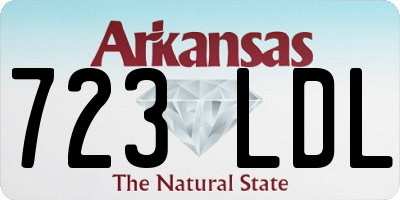 AR license plate 723LDL