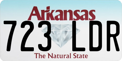 AR license plate 723LDR