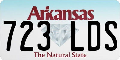 AR license plate 723LDS