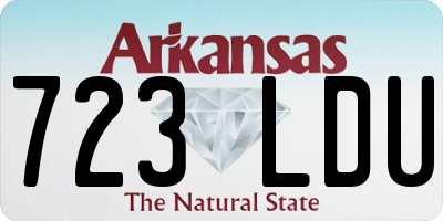AR license plate 723LDU
