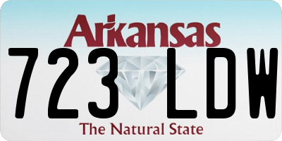 AR license plate 723LDW
