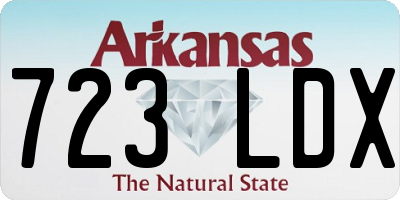AR license plate 723LDX