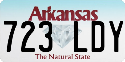 AR license plate 723LDY
