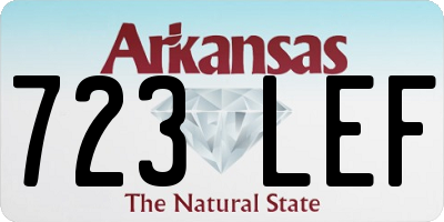 AR license plate 723LEF