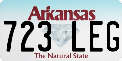 AR license plate 723LEG