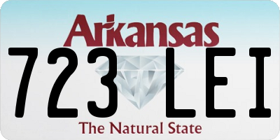 AR license plate 723LEI