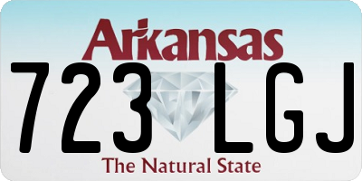 AR license plate 723LGJ