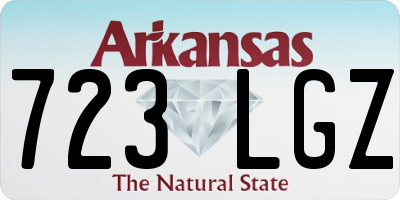 AR license plate 723LGZ