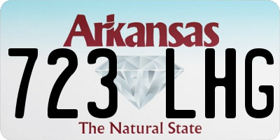 AR license plate 723LHG