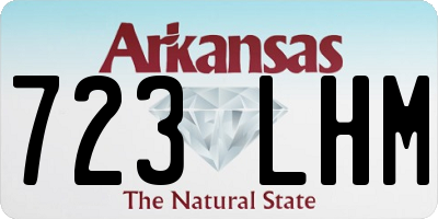 AR license plate 723LHM