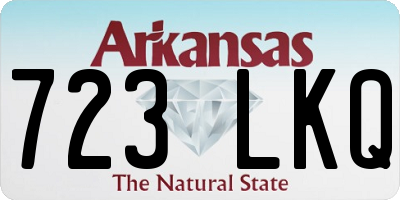 AR license plate 723LKQ