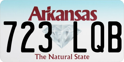 AR license plate 723LQB