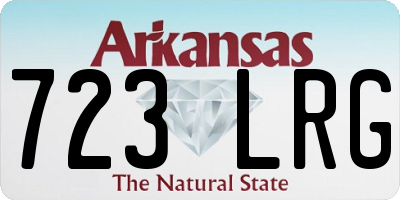 AR license plate 723LRG