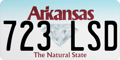 AR license plate 723LSD