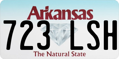 AR license plate 723LSH