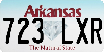 AR license plate 723LXR