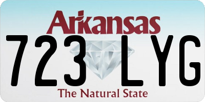 AR license plate 723LYG
