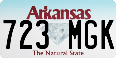 AR license plate 723MGK