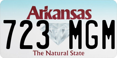 AR license plate 723MGM