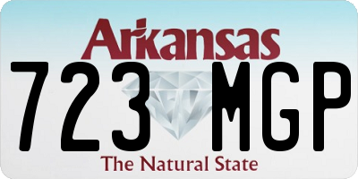 AR license plate 723MGP