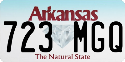 AR license plate 723MGQ