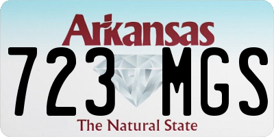 AR license plate 723MGS