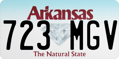 AR license plate 723MGV