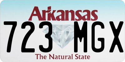 AR license plate 723MGX