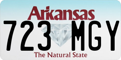 AR license plate 723MGY