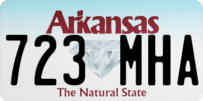 AR license plate 723MHA