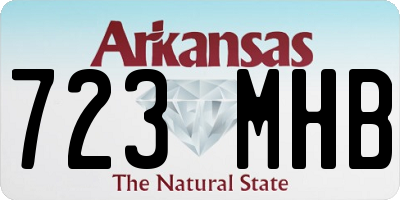 AR license plate 723MHB