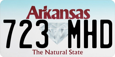 AR license plate 723MHD