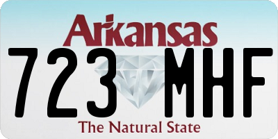 AR license plate 723MHF