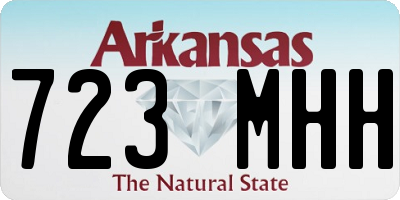 AR license plate 723MHH